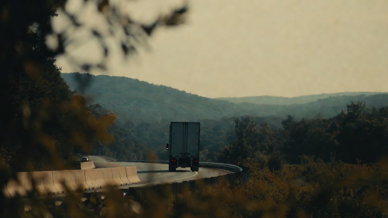 Commercial truck driving on a highway for CDL ELDT theory training